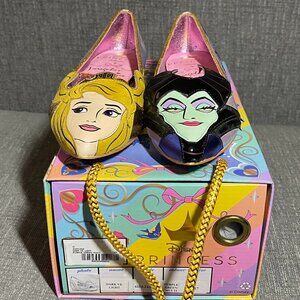 Irregular Choice Disney- Sleeping Beauty Dark vs Light Flats 6.5